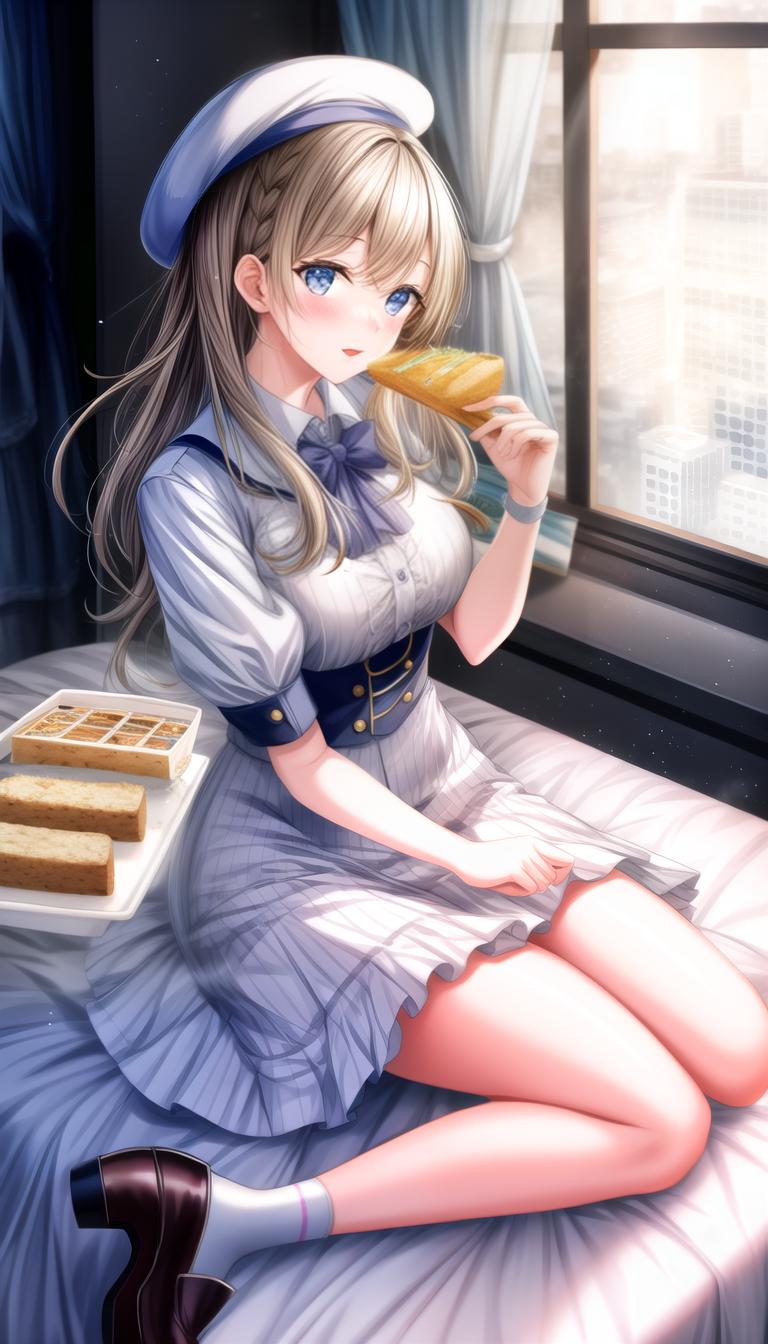  cake, photo album, comb, french bread hyperrealistic, full body, detailed clothing, highly detailed, cinematic lighting, stunningly beautiful, intricate, sharp focus, f/1. 8, 85mm, (centered image composition), (professionally color graded), ((bright soft diffused light)), volumetric fog, trending on instagram, trending on tumblr, HDR 4K, 8K