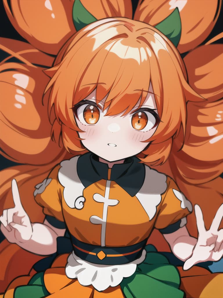  Boys, orange hair, Genki, Peace, Cute, masterpiece, best quality,8k,ultra detailed,high resolution,an extremely delicate and beautiful,hyper detail