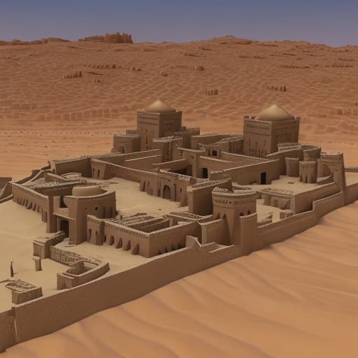  Here’s how you can describe your game design concepts in English for generating images: ### For the Main Interface: "Design a historical interactive game interface showcasing famous Saudi landmarks like Al-Masmak Fortress and Madain Saleh. The background features a desert landscape with traditional touches." ### For Historical Landmarks: "Render of Al-Masmak Fortress with intricate details, set against a Saudi desert background, showing the fortress with its mud walls and stone fortifications." ### For Historical Characters: "Design a historical Saudi character dressed in traditional attire like a thobe and headscarf, presenting old proverbs and wisdom." ### For Gameplay and Challenges: "Scene depicting interactive gameplay involving 