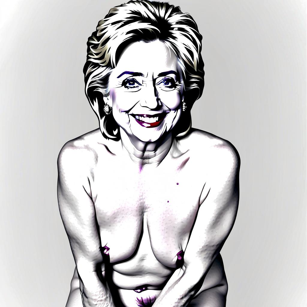  hillary clinton, full length, naked, naked.