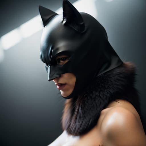  cat,batman hyperrealistic, full body, detailed clothing, highly detailed, cinematic lighting, stunningly beautiful, intricate, sharp focus, f/1. 8, 85mm, (centered image composition), (professionally color graded), ((bright soft diffused light)), volumetric fog, trending on instagram, trending on tumblr, HDR 4K, 8K