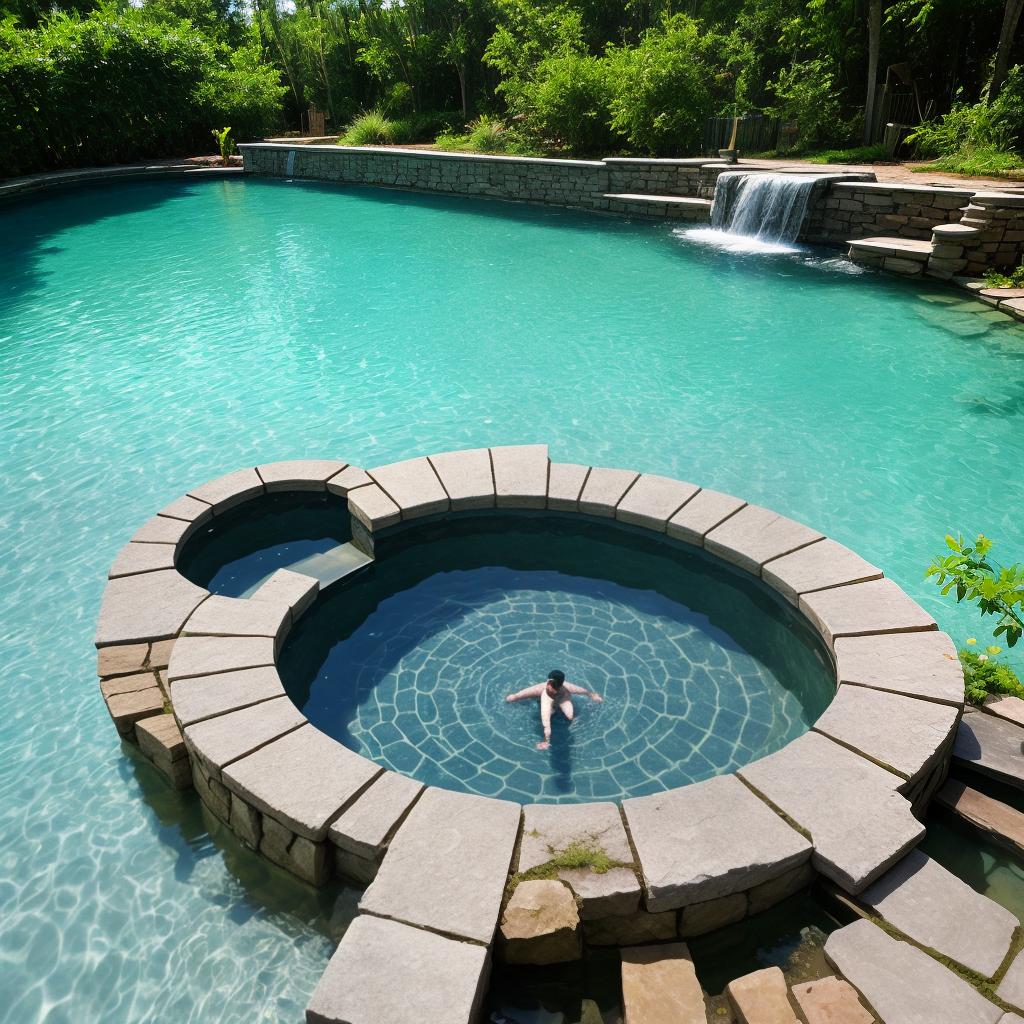  Notebook in the shape of a well, giving the vibes of a well and diving into the water