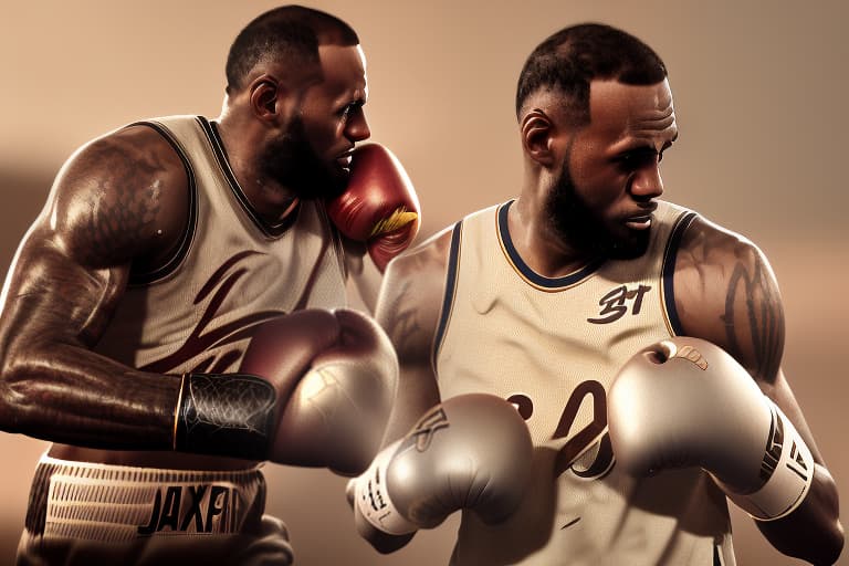 redshift style Lebron james boxing