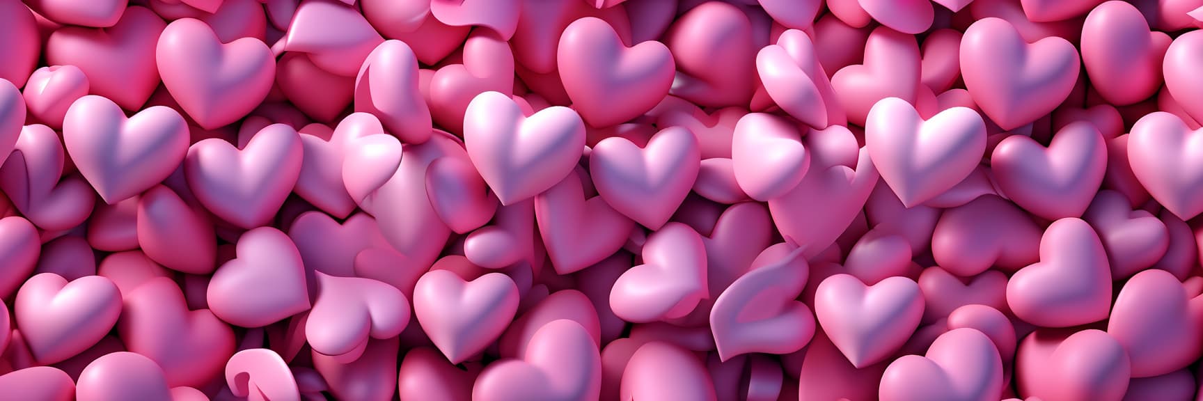  professional 3d model hearts matte pink 3d . octane render, highly detailed, volumetric, dramatic lighting