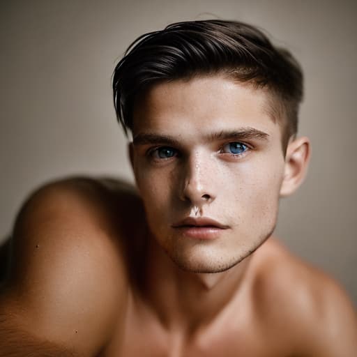 portrait+ style Czech Republic twink brunette hunk dude face