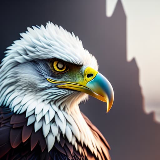 Eagle's eye hyperrealistic, full body, detailed clothing, highly detailed, cinematic lighting, stunningly beautiful, intricate, sharp focus, f/1. 8, 85mm, (centered image composition), (professionally color graded), ((bright soft diffused light)), volumetric fog, trending on instagram, trending on tumblr, HDR 4K, 8K