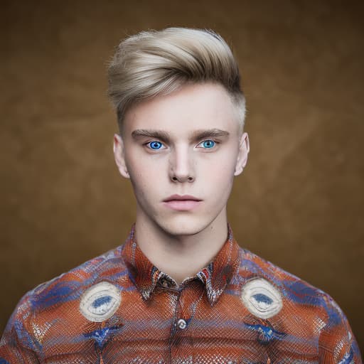 portrait+ style Russian LGBT queer twink blonde hunk dude face