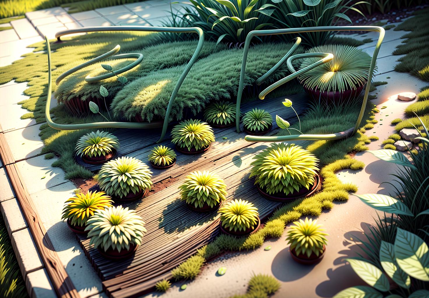  best quality, high resolution, perfect lighting, (extremely fine cg: 1.2), 32k, (green plant artform, solo:1.5), flower, meadow, forest, spring, blooming flowers, moss microlandscape, green, simple, clean bright background, light tracing, natural light, c4d, oc render, (masterpiece:1.2),