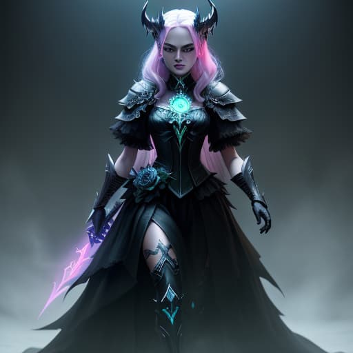  "death prophet" from Dota2 surrounded by her ghosts, glowing green eyes, full body shot, cinematic lighting, gloomy mood, horror, barbie movie Margot Robbie hellraiser pinhead pink --ar 4:5 --s 750 --niji 5, hyperrealistic, high quality, highly detailed, perfect lighting, intricate, sharp focus, f/1. 8, 85mm, (centered image composition), (professionally color graded), ((bright soft diffused light)), trending on instagram, HDR 4K, 8K