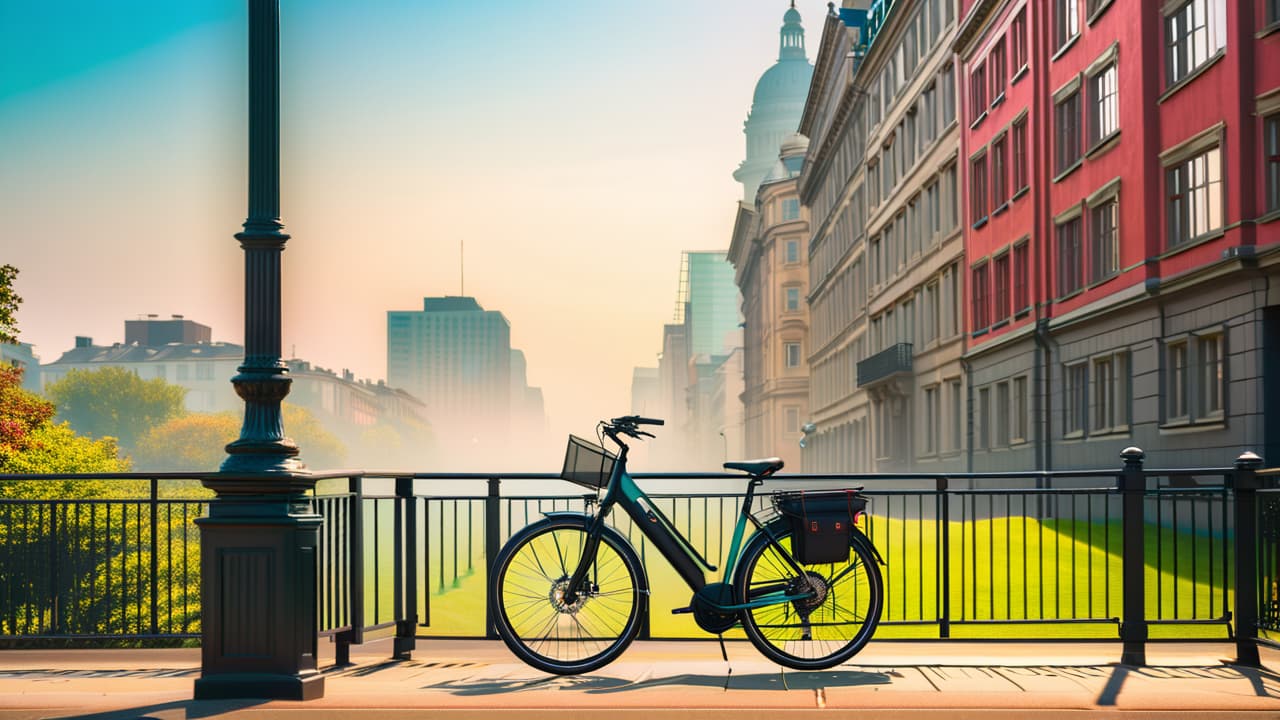  a sleek, sturdy city bike parked against a vibrant urban backdrop, featuring a basket, fenders, and comfortable upright handlebars. surrounding elements include bustling pedestrians, cityscape buildings, and green parks in the distance. hyperrealistic, full body, detailed clothing, highly detailed, cinematic lighting, stunningly beautiful, intricate, sharp focus, f/1. 8, 85mm, (centered image composition), (professionally color graded), ((bright soft diffused light)), volumetric fog, trending on instagram, trending on tumblr, HDR 4K, 8K