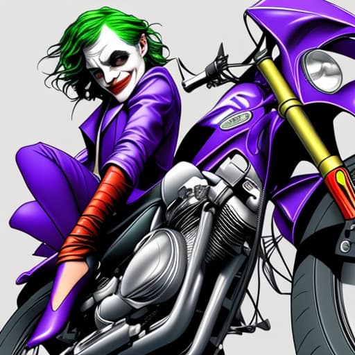  Motorcycle the joker color