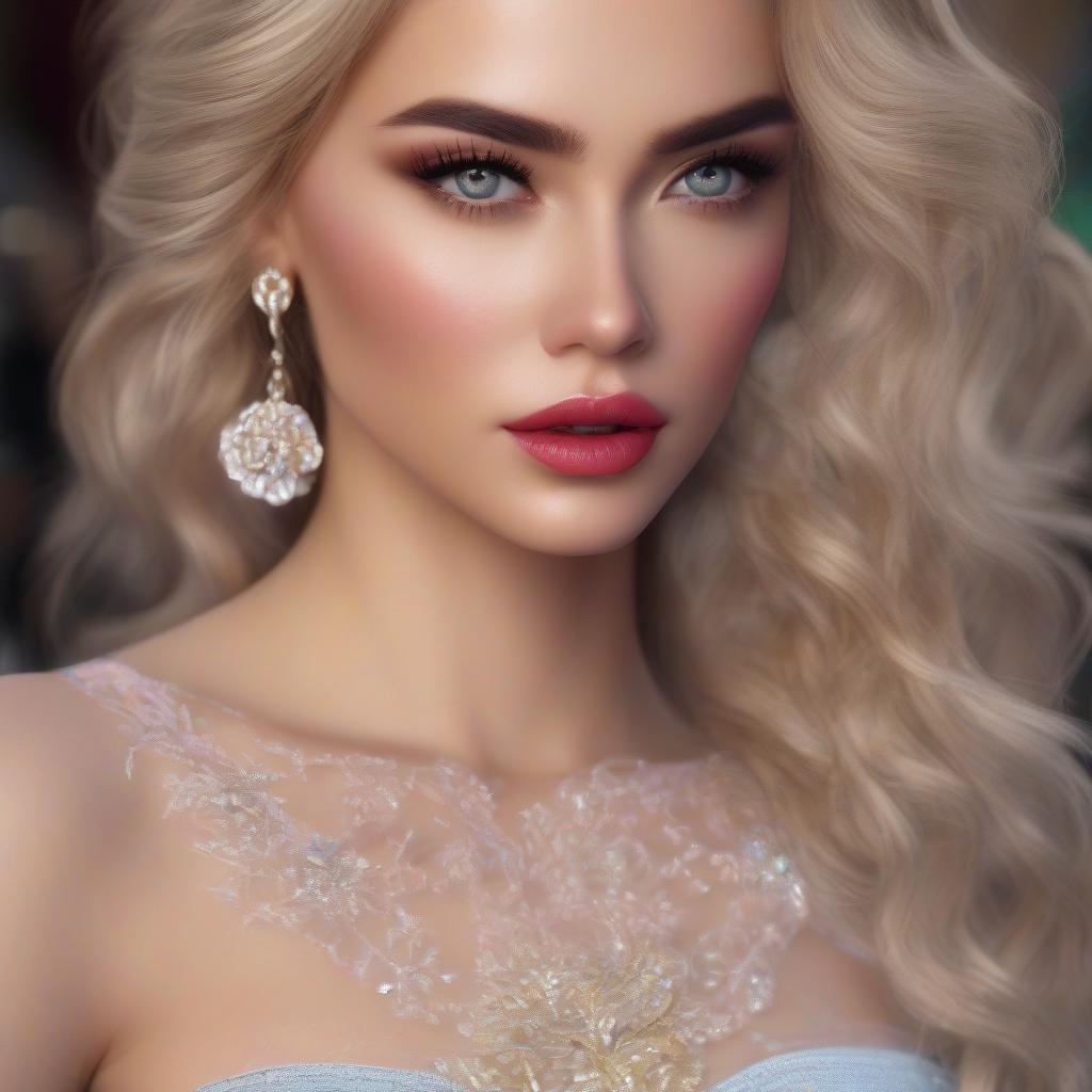  photorealistic realism 8k, 16k quality, fashion supermodel,((sharp focus)),(glamour, paparazzi taking pictures of her), (ultra absurd quality extremely detailed detail, hyper resolution, clear sharp focus, not blurry, (perfect round, realistic brown eyes)), ((perfect dark eyeshadows)), (super detailed, beautiful little nose), (perfect composition), depth of field, cinematic light, lens flare, (extremely beautiful face, beautiful lips), pink makeup:1.22, blue eyeliner, red lipstick:1.35,(perfect dark eyeshadows:1.25), (super detailed professional makeup on eyes:1.3), (detailed nose:1.2), intricate detail face, best high quality real texture skin, (a woman with velvety skin), ((best high quality real texture hair)), (short blonde hair, (wavy,