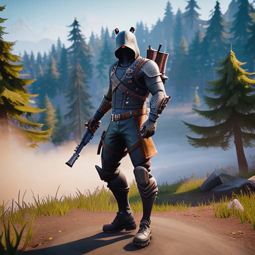  fortnite hyperrealistic, full body, detailed clothing, highly detailed, cinematic lighting, stunningly beautiful, intricate, sharp focus, f/1. 8, 85mm, (centered image composition), (professionally color graded), ((bright soft diffused light)), volumetric fog, trending on instagram, trending on tumblr, HDR 4K, 8K