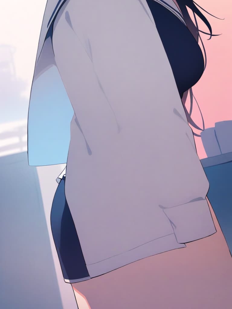  pastel color, sailor uniform, mini skirt, close up, masterpiece