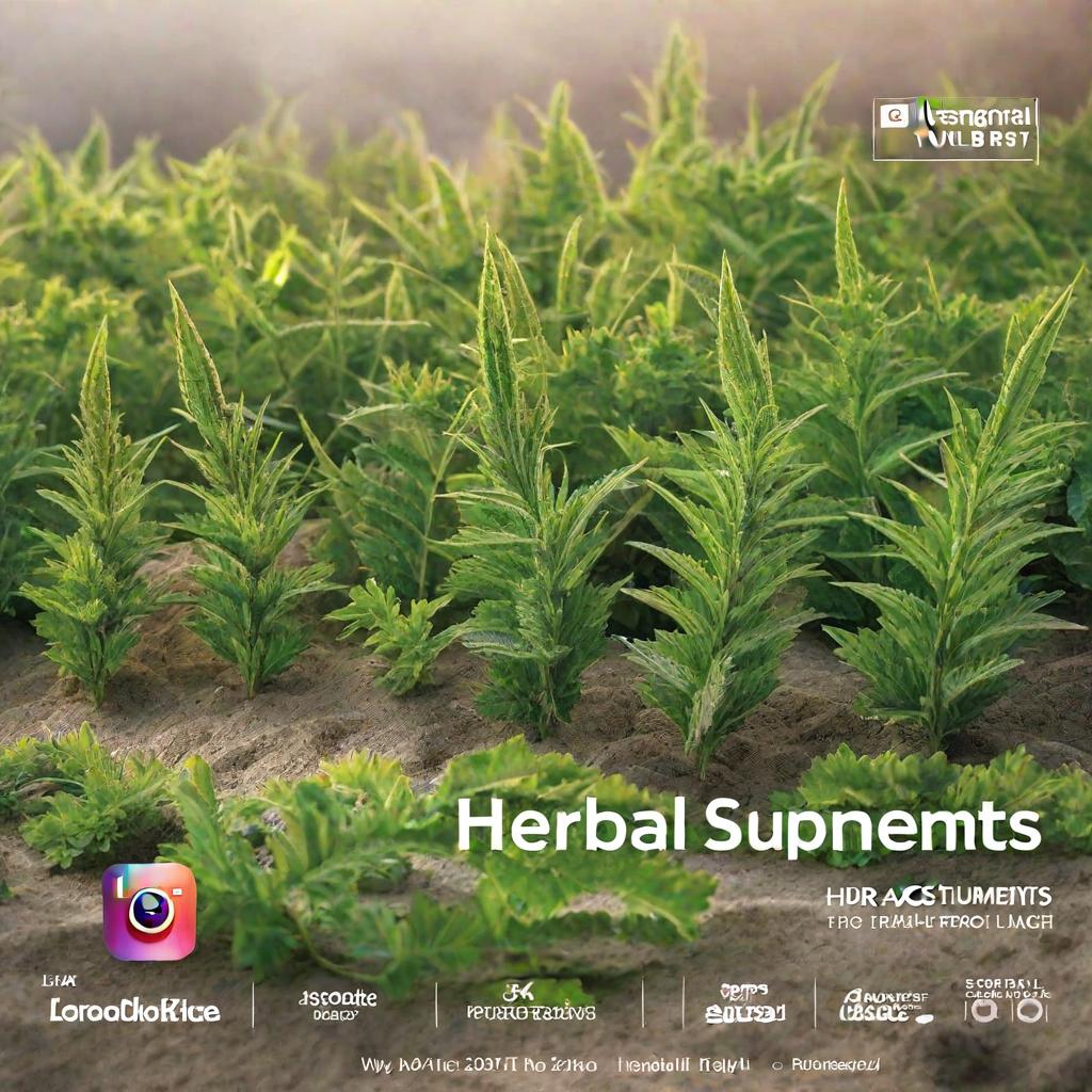  design an image for a chapter: herbal supplements: what works?. do not include any text in the image. hyperrealistic, full body, detailed clothing, highly detailed, cinematic lighting, stunningly beautiful, intricate, sharp focus, f/1. 8, 85mm, (centered image composition), (professionally color graded), ((bright soft diffused light)), volumetric fog, trending on instagram, trending on tumblr, HDR 4K, 8K