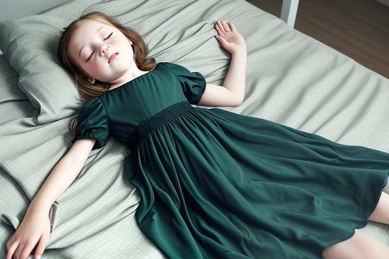  fainted girl wearing dress