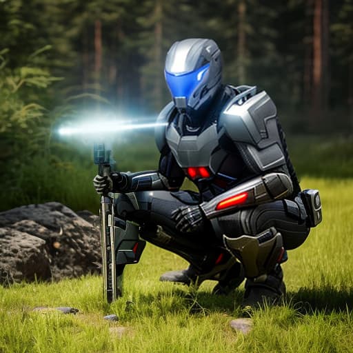 redshift style Draw a war machine suit in black color with thin red stripes hyperrealistic, full body, detailed clothing, highly detailed, cinematic lighting, stunningly beautiful, intricate, sharp focus, f/1. 8, 85mm, (centered image composition), (professionally color graded), ((bright soft diffused light)), volumetric fog, trending on instagram, trending on tumblr, HDR 4K, 8K