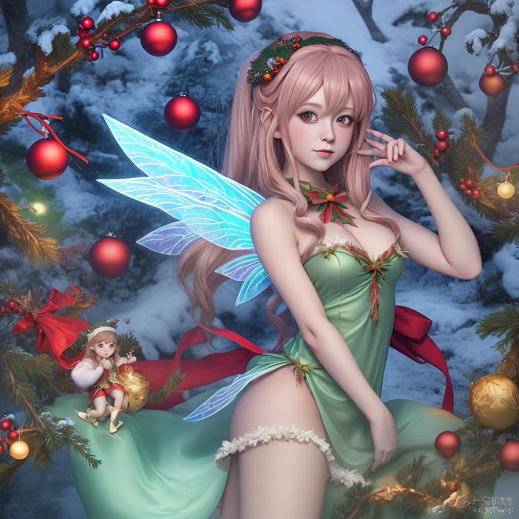  yule fairy anime style 8k