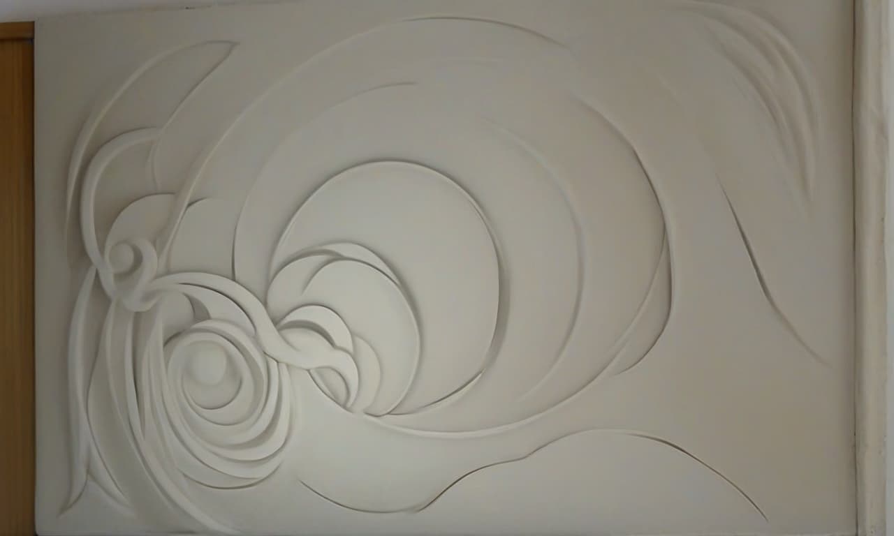  gypsum panel horizon figure abstraction art nouveau