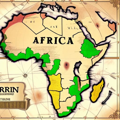  Show Africa map with words ‘AFROGRAIN’ written on it