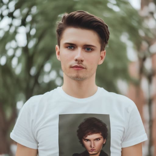 portrait+ style Russian queer blogger brunette hunk dude face