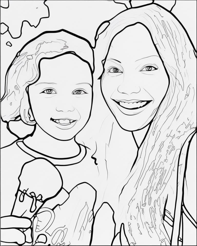  (((kid friendly coloring book))), (((bold and simple lines))), smooth and clean outlines, clear and simple facial features, minimal shading, cute expressions, smooth contours, clear shapes, crisp and bold outlines, soft colors, warm and friendly atmosphere, polished cartoon like look, minimal details, simple shapes, no background distractions, soft and approachable style