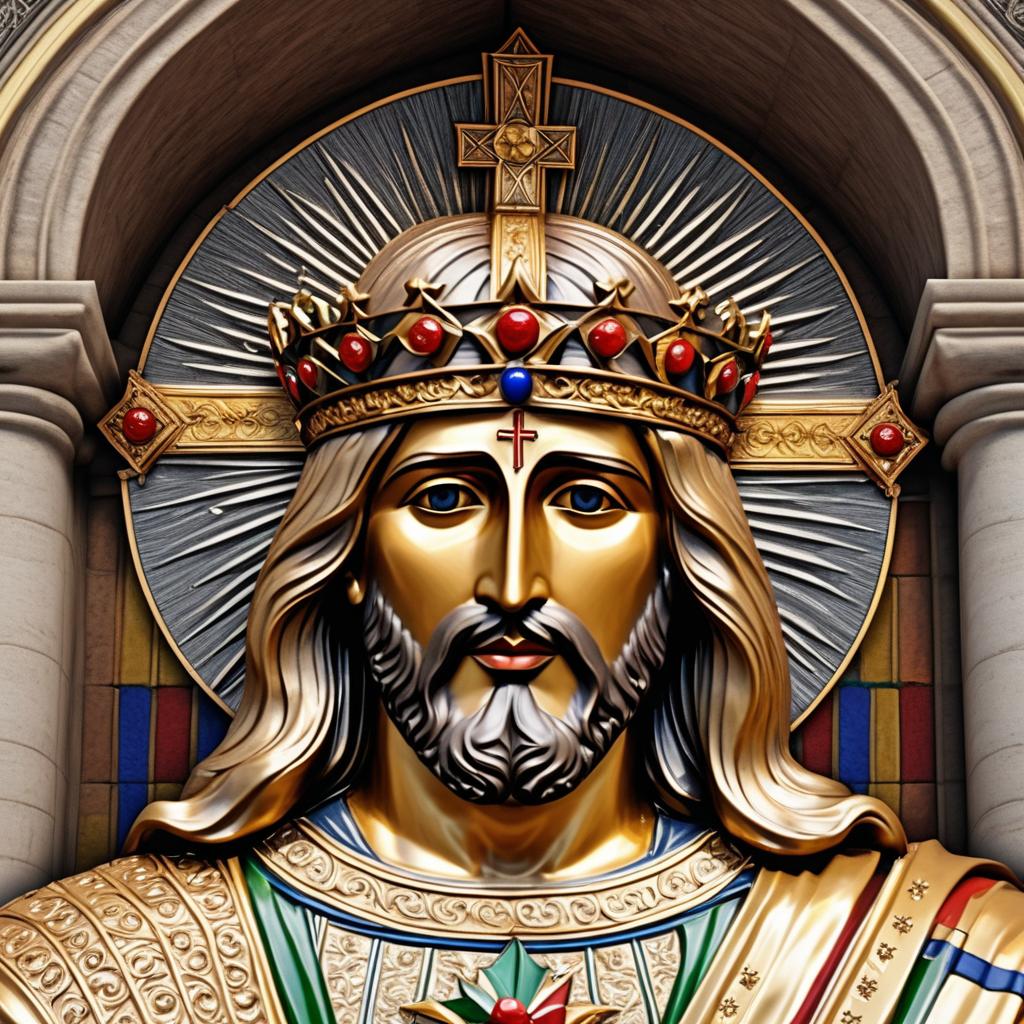  jesus christ is king of kings and lord of lords photo realistic, highly intricate and detailed, masterpiece, ultra high res,photography,8k resolution