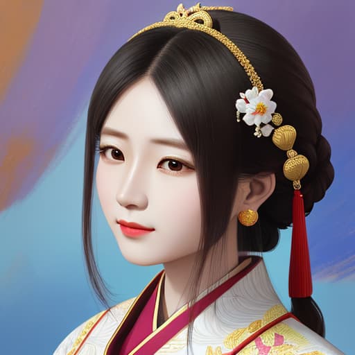  Draw a portrait of Jia Baoyu ，