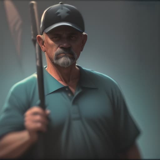  (dark shot:1.4), 80mm, middle aged man with bat in hand, soft light, sharp, exposure blend, medium shot, bokeh, (hdr:1.4), high contrast, (cinematic, teal and orange:0.85), (muted colors, dim colors, soothing tones:1.3), low saturation, (hyperdetailed:1.2), (noir:0.4)