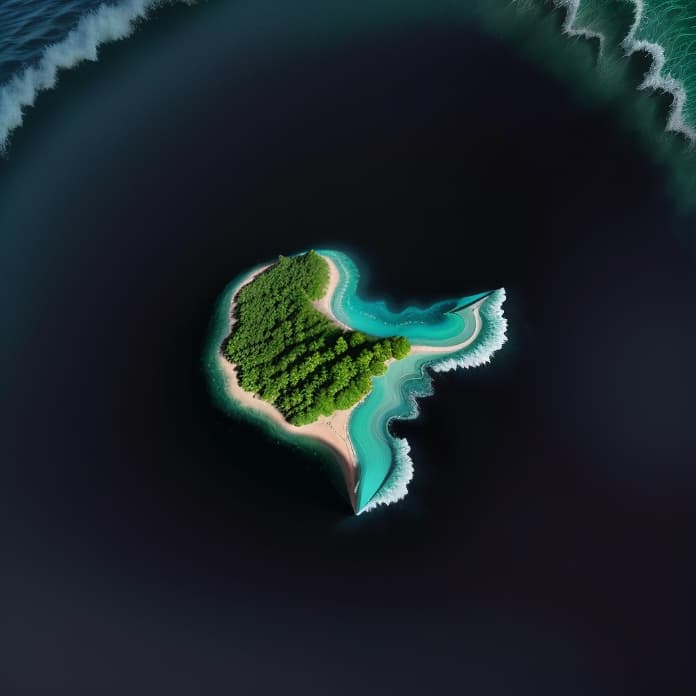  abstract painting of a green island , in between blue sea, and a wave of the sea,, hyperrealistic, high quality, highly detailed, perfect lighting, intricate, sharp focus, f/1. 8, 85mm, (centered image composition), (professionally color graded), ((bright soft diffused light)), trending on instagram, HDR 4K, 8K