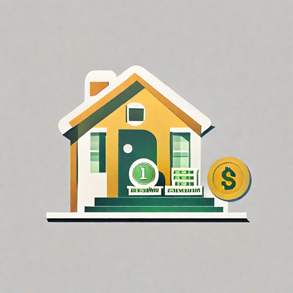  app icon of A house with a dollar sign, a graph trending upwards (for wealth growth), a checklist.