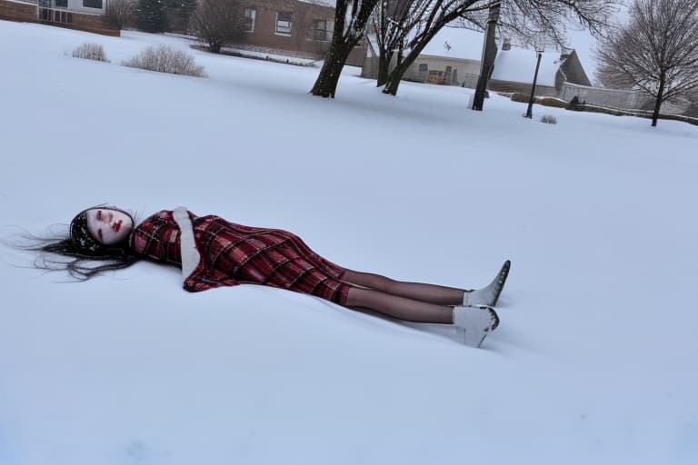  Dead girl in snow