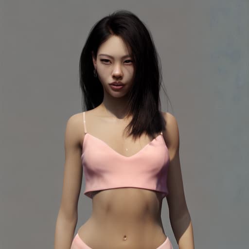 redshift style --Style Photoralism, Jennie Kim, woman a with her crossed, smooth green skin, beautiful detailed body and face, elegant sleek smooth body, slender body, smooth gold skin, beautiful feminine body, poised beautiful body, slender symmetrical body, beautiful precise face and body, smooth pink skin, “ sensual, with long hair, hot , a gorgeous 