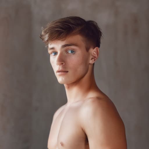 portrait+ style Czech Republic twink brunette hunk dude face