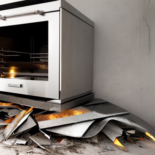 dvarchmodern draw an oven of debris and debris to melt metal