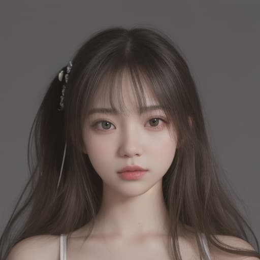  girl, best quality, solo, headshot, simple background