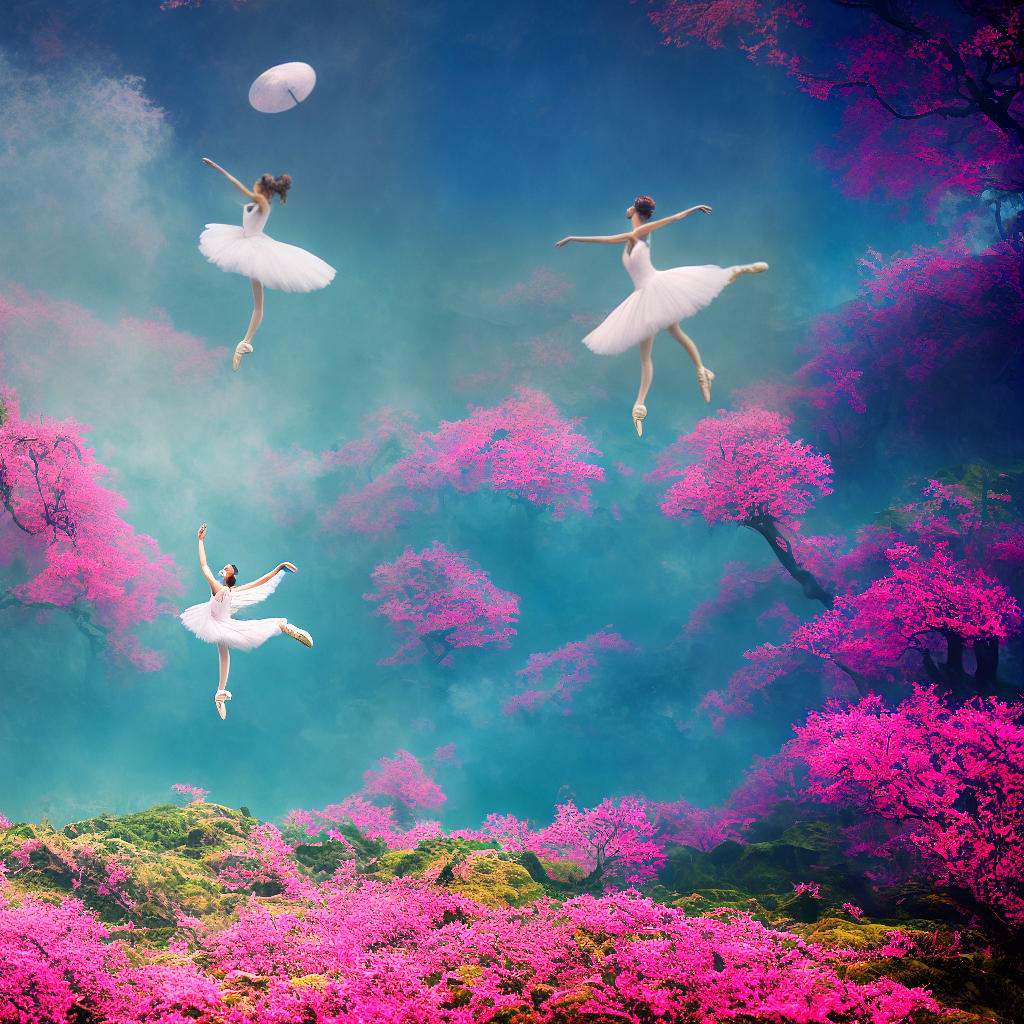  Capture a dreamlike realm where gravity dances in reverse, revealing whimsical landscapes suspended in an ethereal ballet.