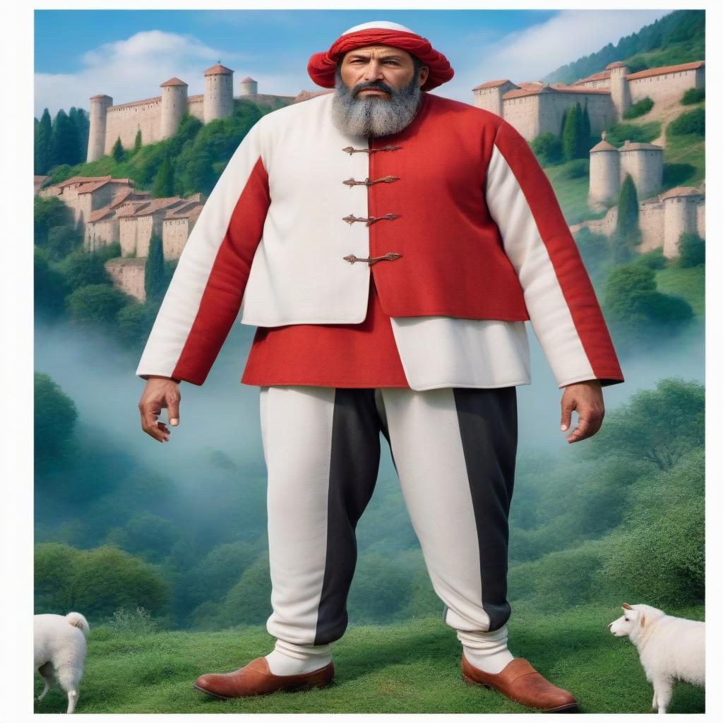  The peasant hyperrealistic, full body, detailed clothing, highly detailed, cinematic lighting, stunningly beautiful, intricate, sharp focus, f/1. 8, 85mm, (centered image composition), (professionally color graded), ((bright soft diffused light)), volumetric fog, trending on instagram, trending on tumblr, HDR 4K, 8K