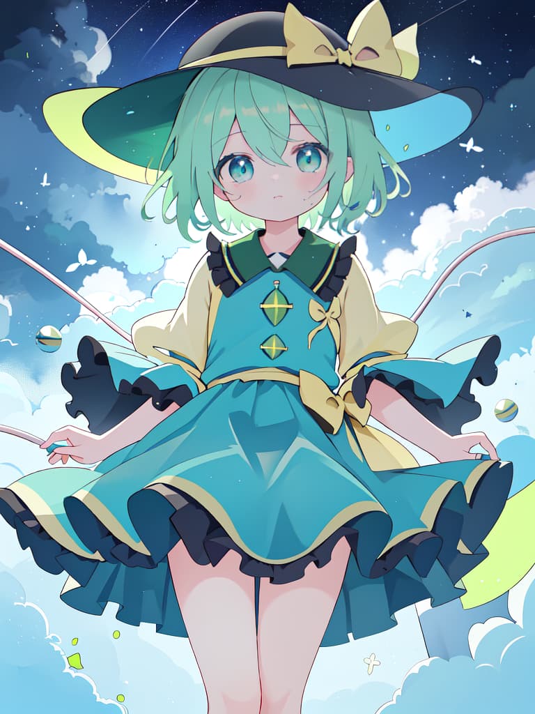  komeiji koishi, masterpiece, best quality,8k,ultra detailed,high resolution,an extremely delicate and beautiful,hyper detail