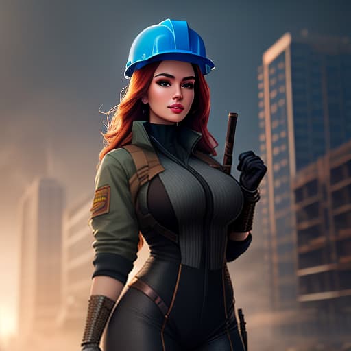  a beautiful construction girl sells bricks hyperrealistic, full body, detailed clothing, highly detailed, cinematic lighting, stunningly beautiful, intricate, sharp focus, f/1. 8, 85mm, (centered image composition), (professionally color graded), ((bright soft diffused light)), volumetric fog, trending on instagram, trending on tumblr, HDR 4K, 8K