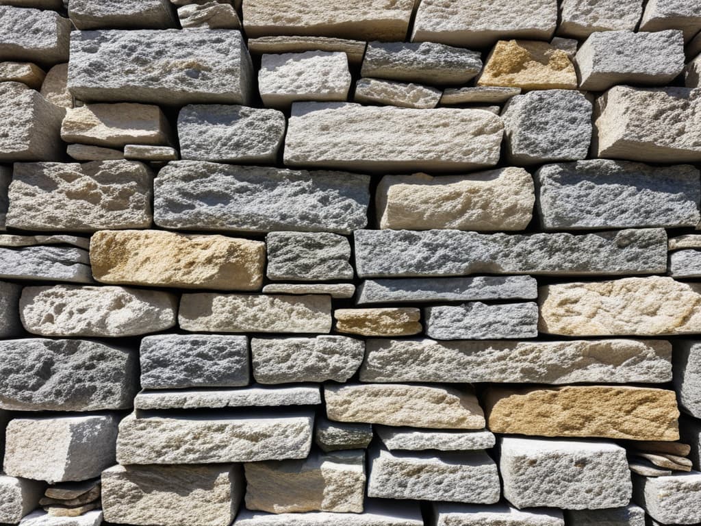  generate a realistic 4k photgraph of limestone. The image must not contain people in it. Make sure the image is very realistic. Make sure the image can be used for a company that sells limestone to masonry companies. This company sells masonry supplies. The picture must be presentable to show a client online. Use the thinstone veneer in a real life example