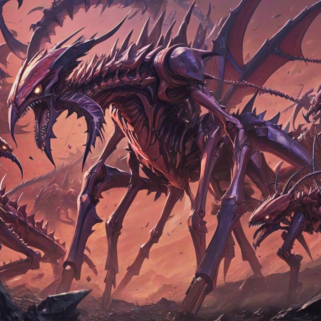  anime artwork tyranids . anime style, key visual, vibrant, studio anime, highly detailed