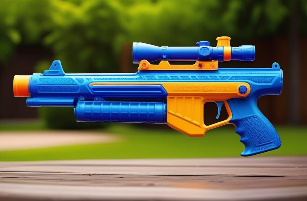  Water gun ar 3:2 high quality, detailed intricate insanely detailed, flattering light, RAW photo, photography, photorealistic, ultra detailed, depth of field, 8k resolution , detailed background, f1.4, sharpened focus