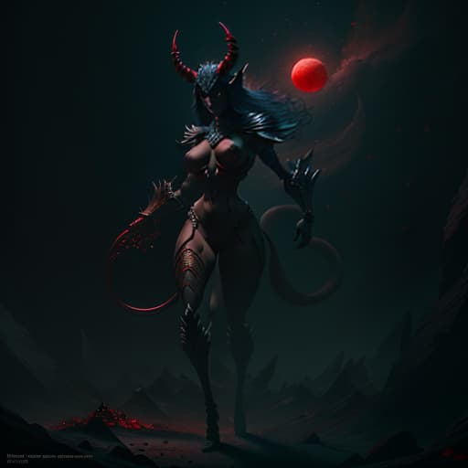  The shadow of a nude devil against a blood red round moon and a black sky as a background, near the logo., epic concept art by barlowe wayne, ruan jia, light effect, volumetric light, 3d, ultra clear detailed, octane render, 8k, dark green hyperrealistic, full body, detailed clothing, highly detailed, cinematic lighting, stunningly beautiful, intricate, sharp focus, f/1. 8, 85mm, (centered image composition), (professionally color graded), ((bright soft diffused light)), volumetric fog, trending on instagram, trending on tumblr, HDR 4K, 8K