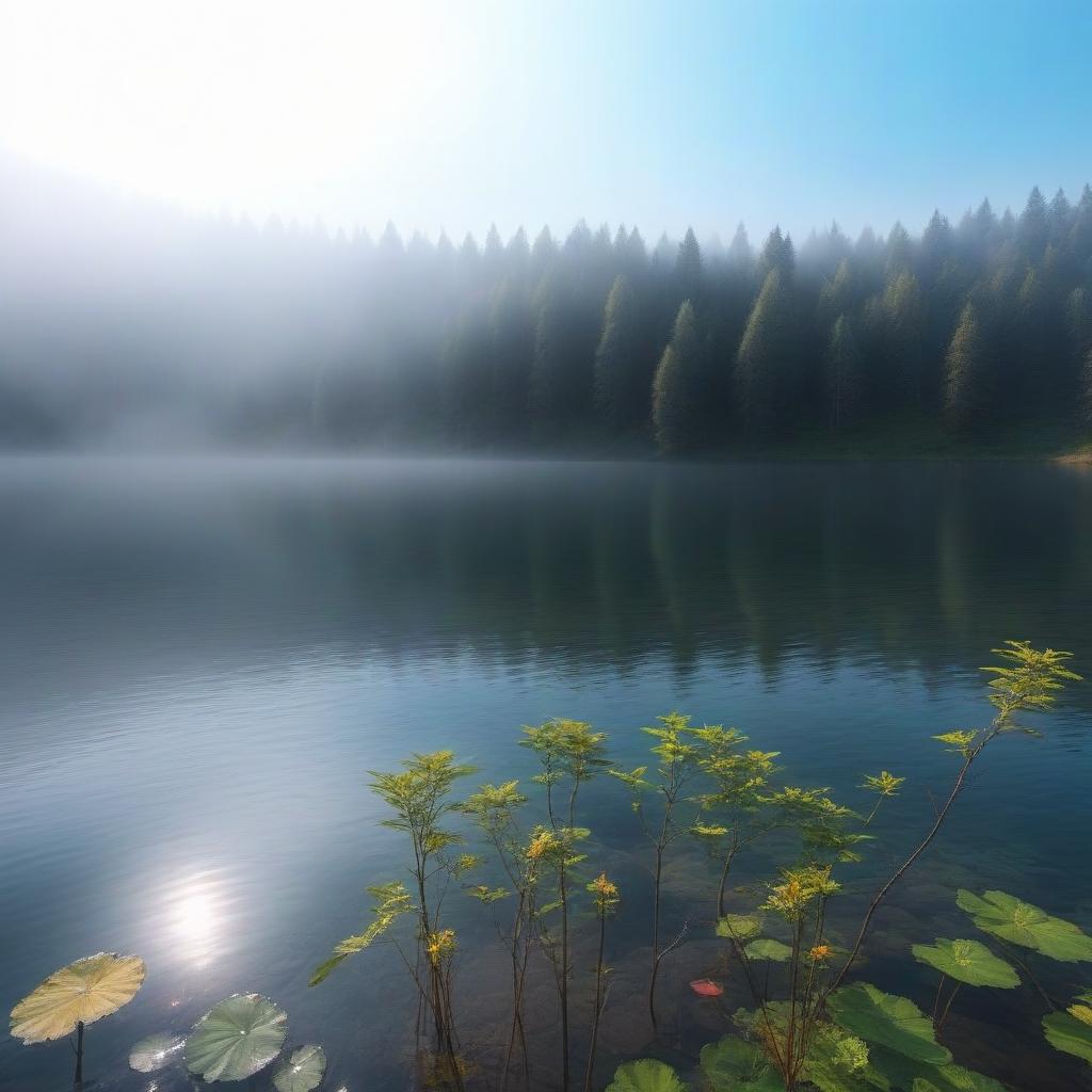  A lake in Russia hyperrealistic, full body, detailed clothing, highly detailed, cinematic lighting, stunningly beautiful, intricate, sharp focus, f/1. 8, 85mm, (centered image composition), (professionally color graded), ((bright soft diffused light)), volumetric fog, trending on instagram, trending on tumblr, HDR 4K, 8K