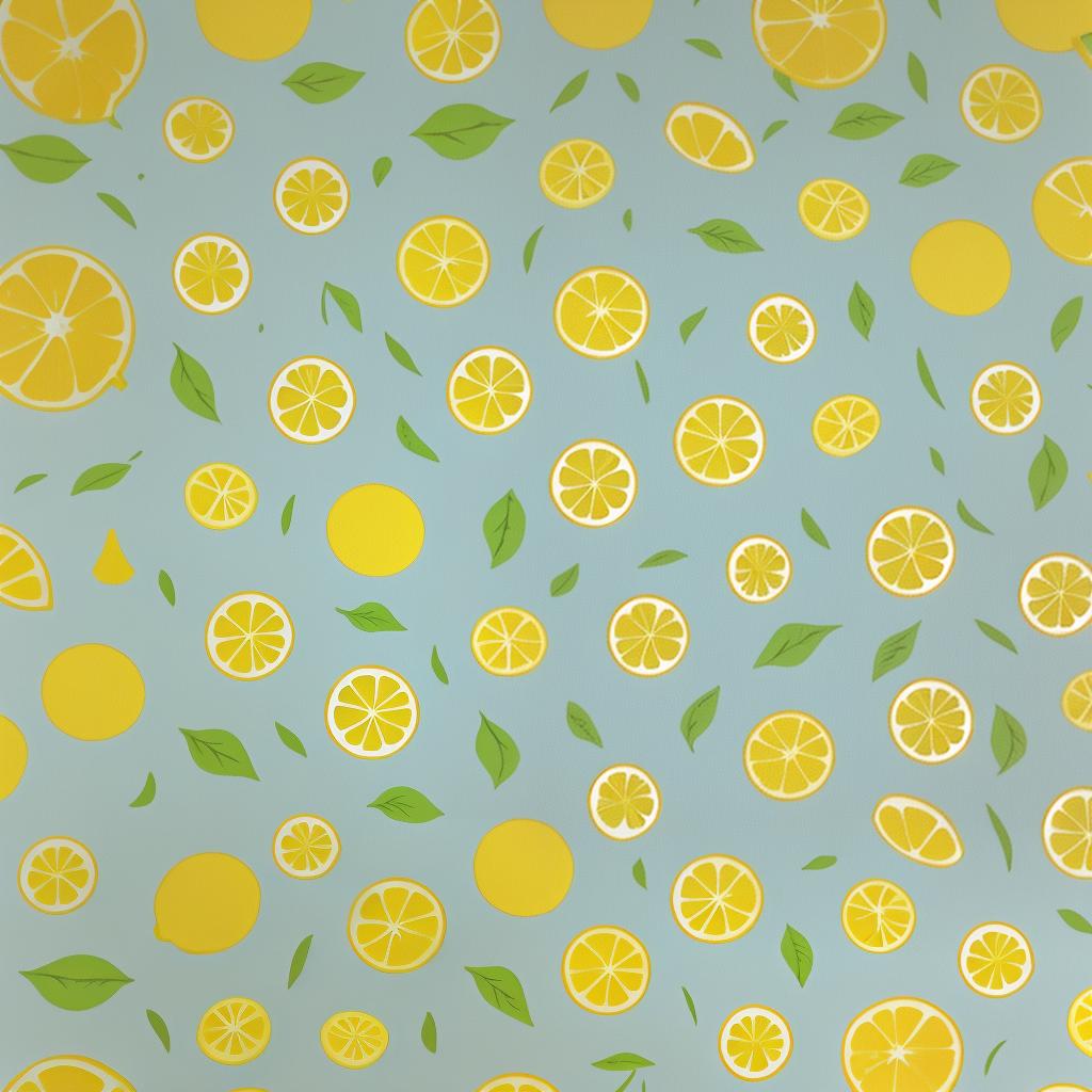  in a Candyland style, block printing designs including lemons for fabrics