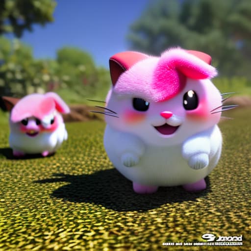 redshift style pastel de jigglypuff hyperrealistic, full body, detailed clothing, highly detailed, cinematic lighting, stunningly beautiful, intricate, sharp focus, f/1. 8, 85mm, (centered image composition), (professionally color graded), ((bright soft diffused light)), volumetric fog, trending on instagram, trending on tumblr, HDR 4K, 8K