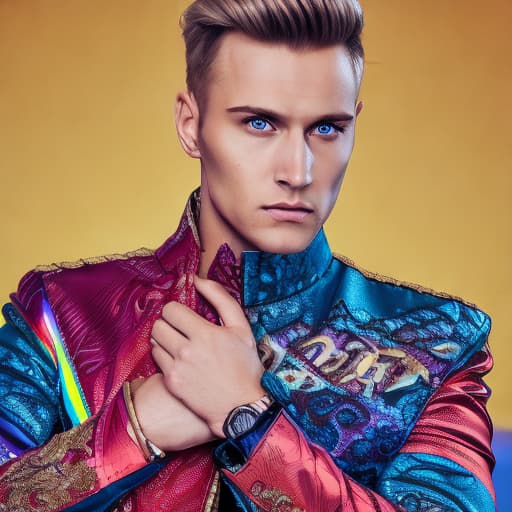 portrait+ style Russian LGBT queer TV actor blonde hunk dude face