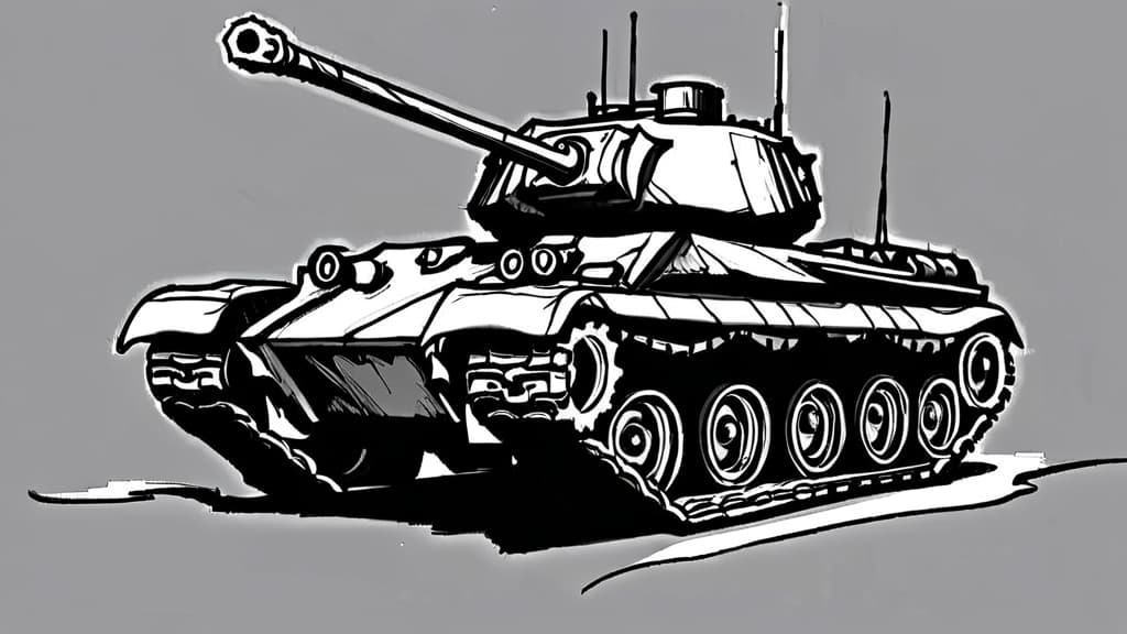  fight tank, (tattoo sketch:1.25)