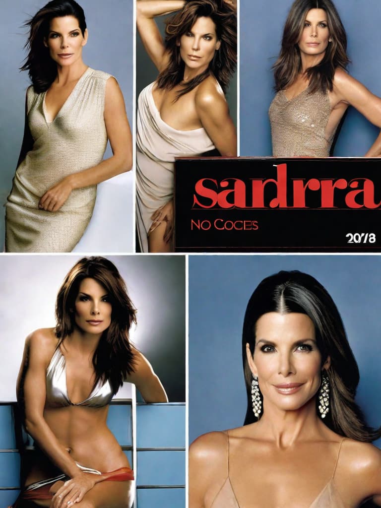  Sandra Bullock, no clothes, posing in various sensual positions